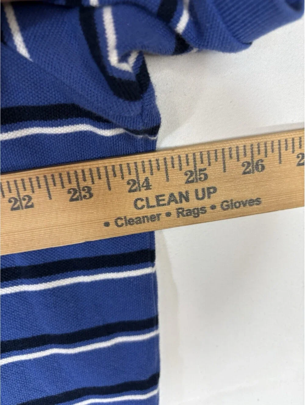 Polo Ralph Lauren Custom Fit Polo Shirt XL Blue Striped Pony Cotton Men
